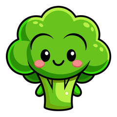 green broccoli cartoon