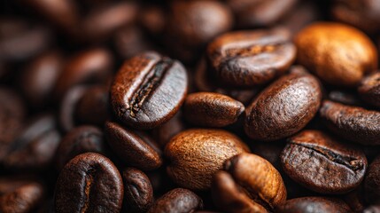 Naklejka premium Close-up coffee beans (1)