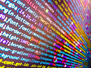 Binary computer code background, abstract. HTML website structure. Binary with Skull Screen,...