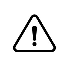 Warning Triangle with Exclamation Mark Icon