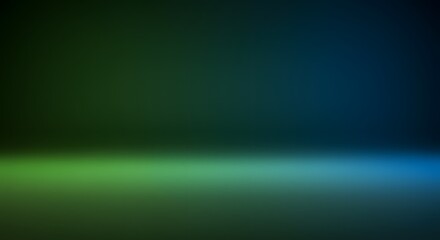 Abstract Gradient Background: Green and Blue Smooth Blur