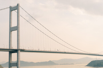 Kurushima kaikyo bridge in ehime, Japan
