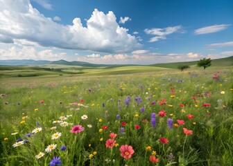 Obraz premium meadow with flowers