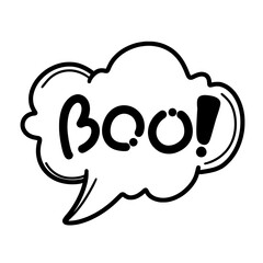 Bubble ghost halloween doodle 