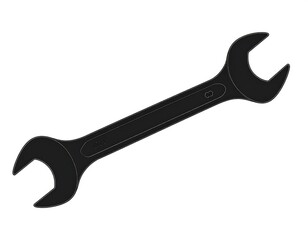 Black wrench graphic