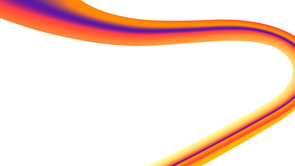 Colorful gradient wave design with orange, purple, and yellow abstract curved line
