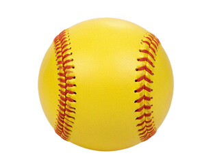 Softball PNG &ndash; Classic Yellow Sports Ball Isolated on Transparent Background