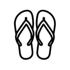 Summer Sandals Flip Flops Icon