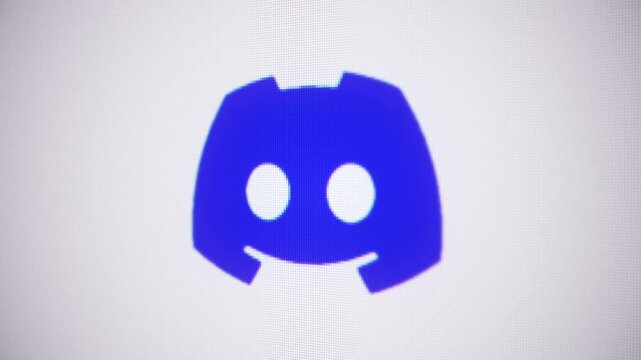 Discord logo blue animation