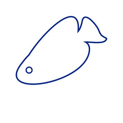 Obraz premium Fish Outline