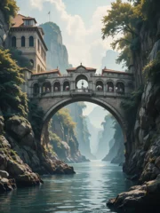 Wanddecoratie Brug der Zuchten bridge of sighs  © Robin