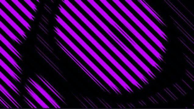 Dynamic background with diagonal purple stripes on a dark black backdrop