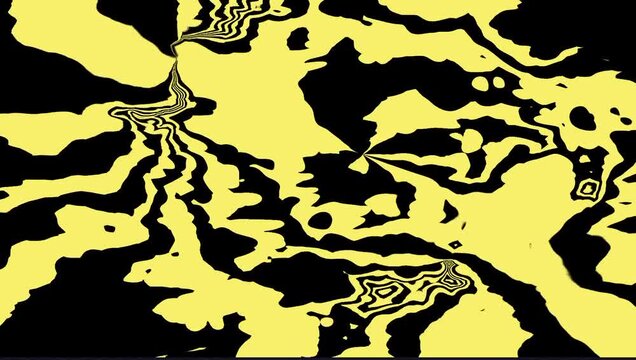 Abstract liquid flow background with vibrant yellow motion pattern