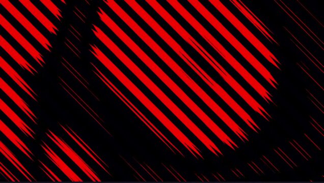 Dynamic background with diagonal red stripes on a dark black backdrop