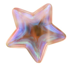 Iridescent 3D Star Holographic Effect for Creative Projects