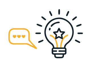 Fototapeta premium Satisfaction Light Bulb 