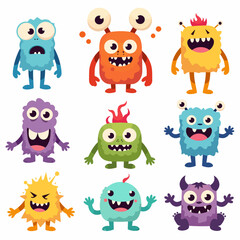 Fototapeta premium Playful Monsters Collection