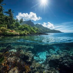 Fototapeta premium tropical paradise island