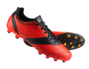 Athletic Soccer Cleats PNG – Action-Ready Studded Shoes Transparent Background
