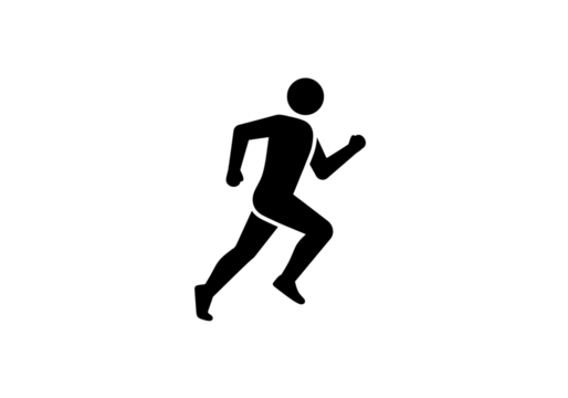 Abstract Figure Composed of White Dots on Black Background Minimalist Design Element on transparent background