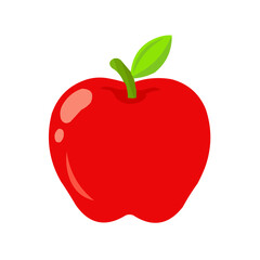 red apple vector illustration