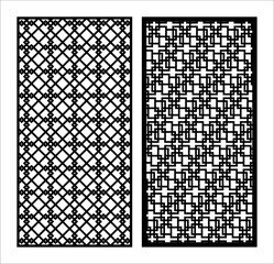 Geometric Laser Cut Panel | Decorative Screen Partition Pattern Design.