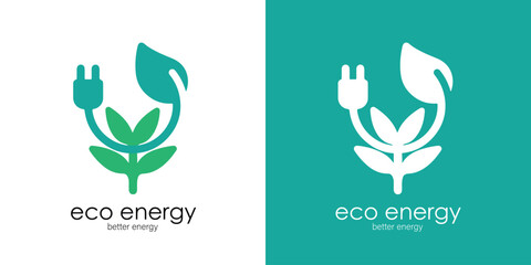 Obraz premium Clean Energy Logo Symbol for Environmental Awareness