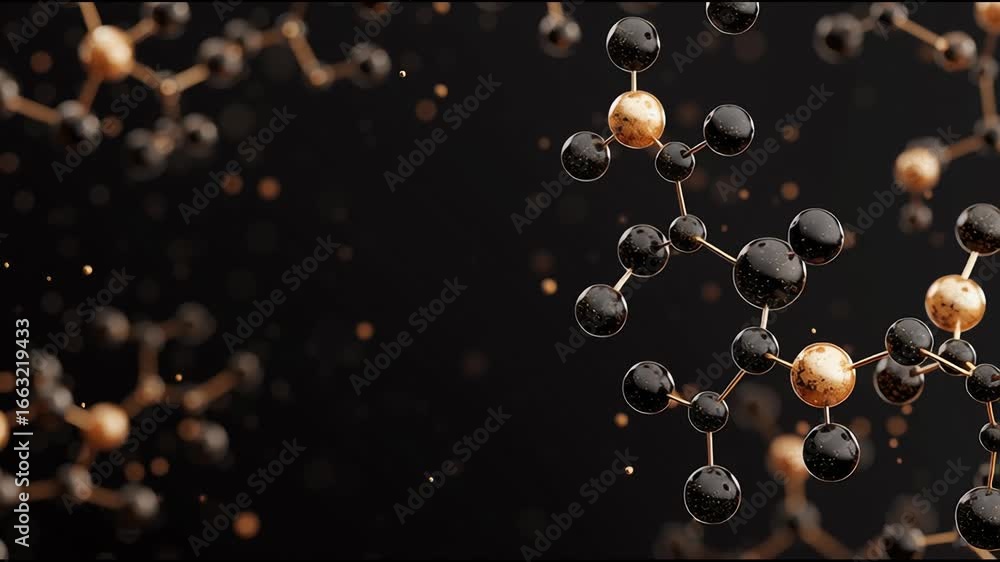 Poster exploring molecular structures and their significance in science and technology