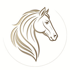 Elegant Horse Head Logo Design – Modern Abstract Horse Face Vector Icon, Minimalist Animal Silhouette Emblem for Branding, Sports, Equestrian, Racing, and Business Identity