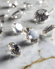 Fototapeta premium diamond on white background