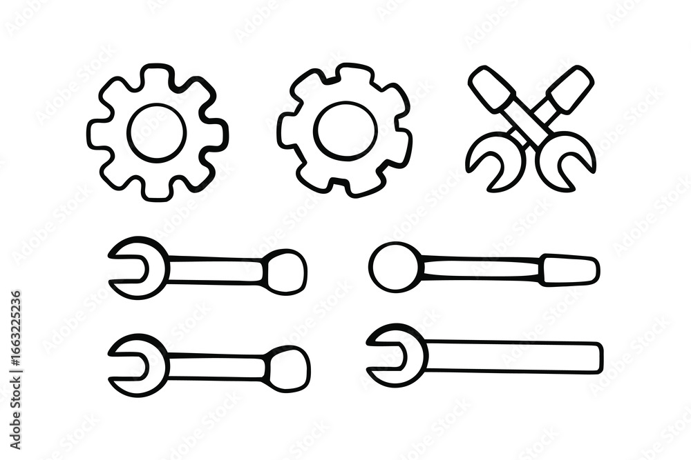 Poster generic tools & settings ui icons – create a complete icon set