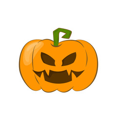 Cartoon Illustration of Jack-o-Lantern Pumpkin
