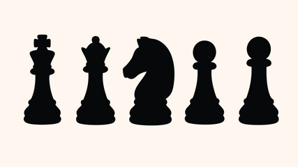Black chess pieces representing strategy and fight against cancer