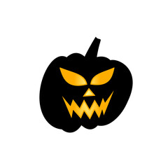 Halloween pumpkin silhouette