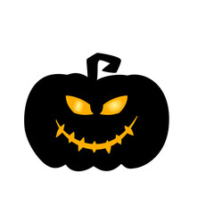 Halloween pumpkin silhouette