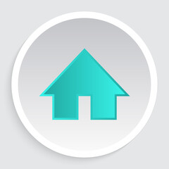 Modern Gradient Home Icon for Web and Mobile Interfaces