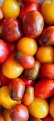 Fresh Sliced Tomatoes Healthy Food Background