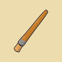 illustration of a small brush for drawing or painting, art and others