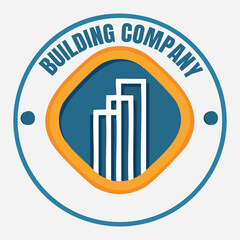 round logo of a construction company