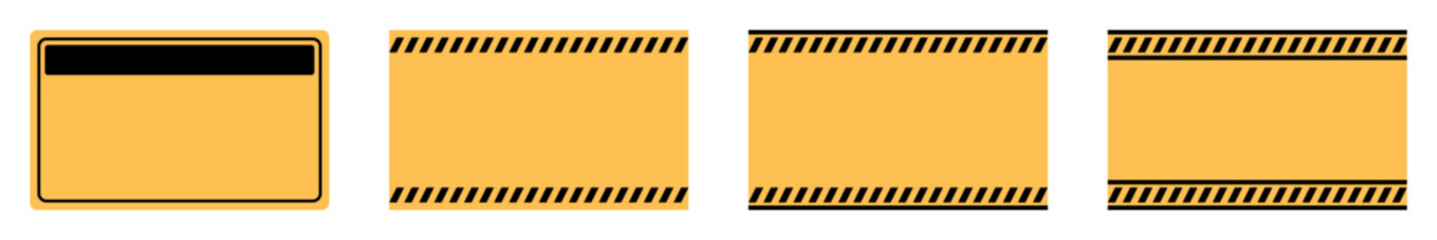 vector illustration of a warning sign template. Use in symbol, traffic and attention design.