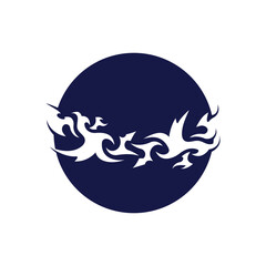 Neo Tribal Elements design . Y2K Tattoo Icons. Vector Gothic