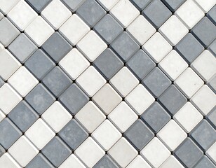 Gray and white paving stones, outdoor ground