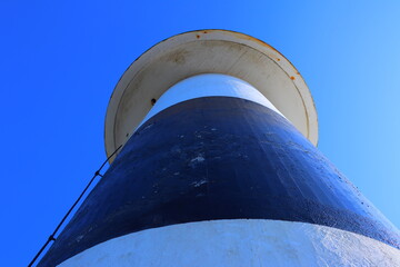 water tower on blue sky