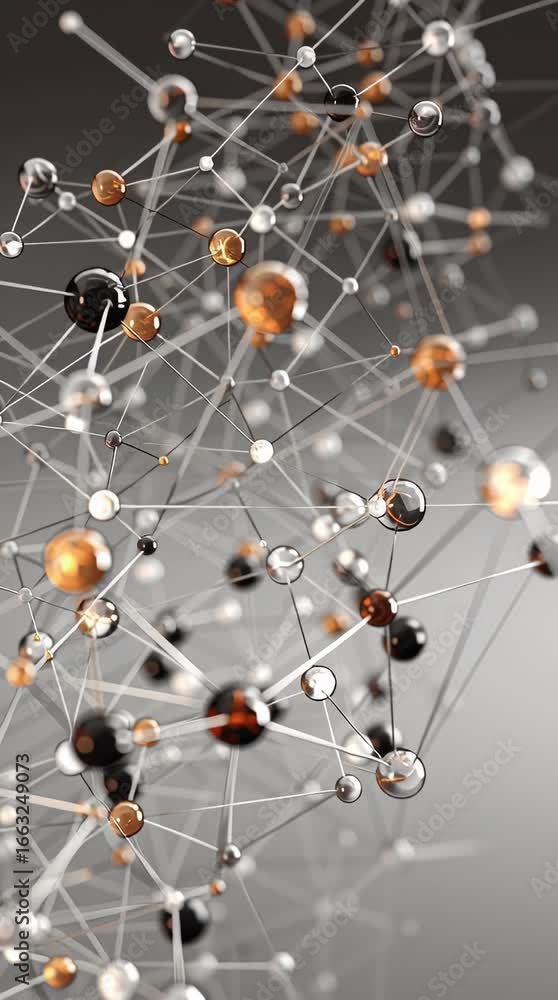 Poster exploring the intricate beauty of molecular structures with striking colors and patterns captured in