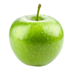 Fresh Green Apple Isolated on White Background for Healthy Eating and Nutrition Concept