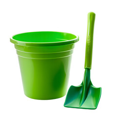 Professional Green Plastic Bucket and Spade Matching Set for Gardening Projects