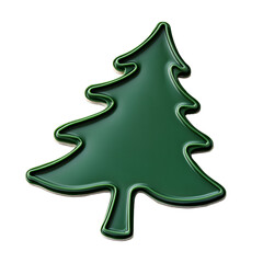Festive Green Pine Tree Cookie Cutter for Holiday Baking