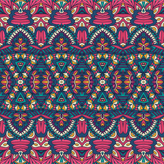 Geometric ethnic print abstract decorative vector seamless ornamental pattern rhombus playful design