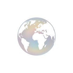 Fototapeta premium World Globe with Pastel Colors on Black Background Concept for Global Business and International Relations Communication and Exploration
