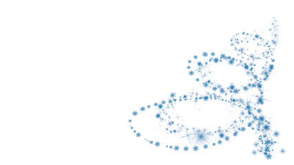 Delicate blue swirls of glitter and stars, creating a sense of wonder and magic. The composition and arrangement of the elements evoke a feeling of elegance and enchantment transparent background